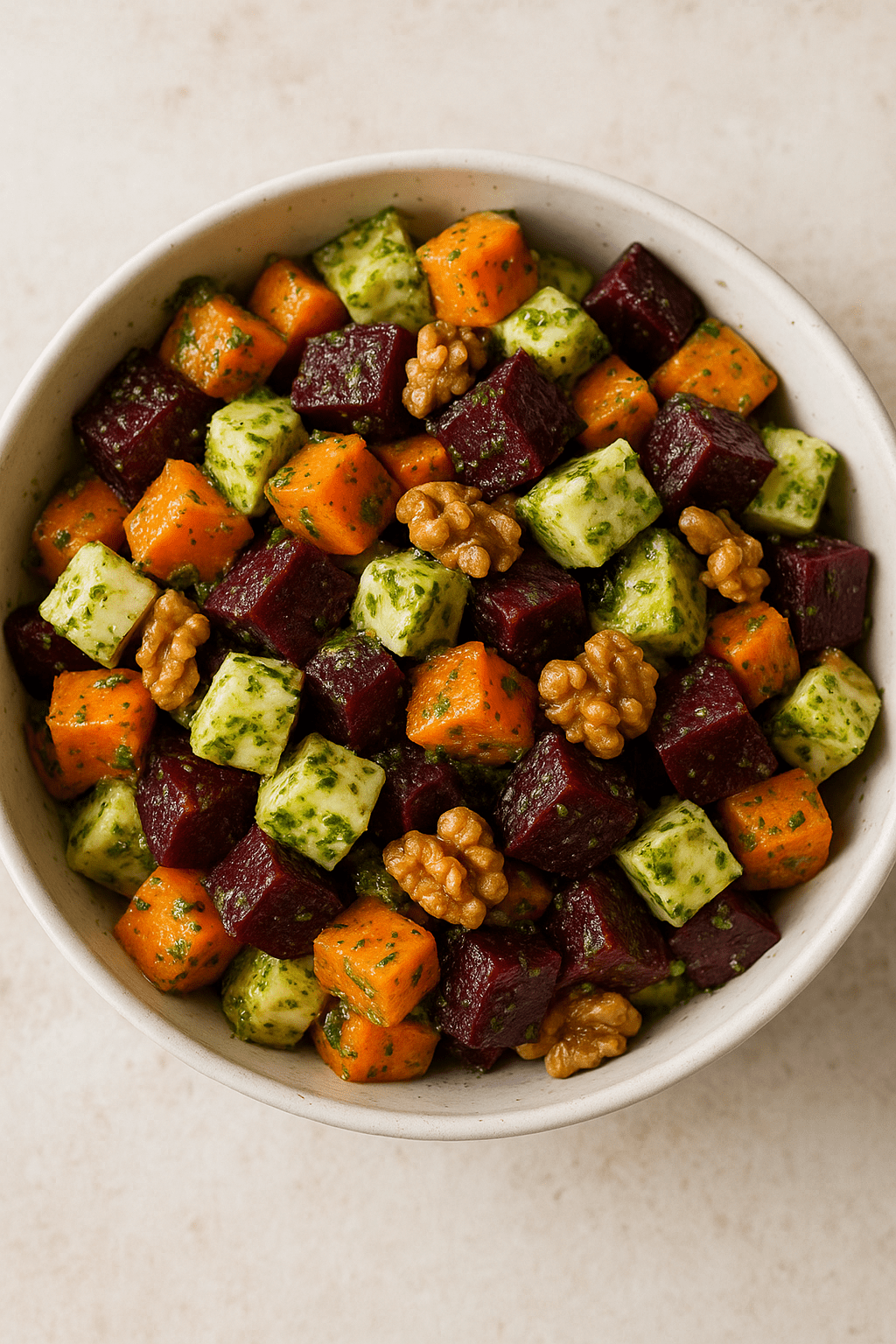 ΣΑΛΑΤΑ ΜΕ ΓΛΥΚΟΠΑΤΑΤΑ ΚΑΙ&nbsp;ΠΑΝΤΖΑΡΙΑ